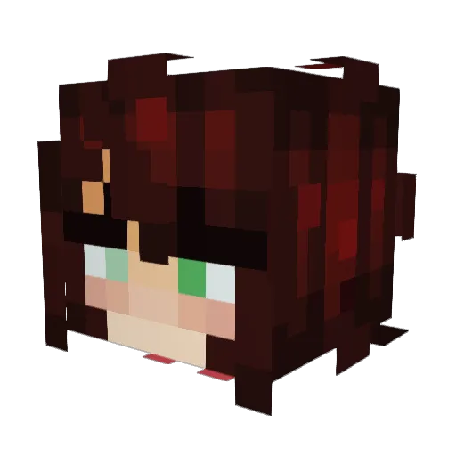 Morii_Draws Minecraft avatar head, 3D render