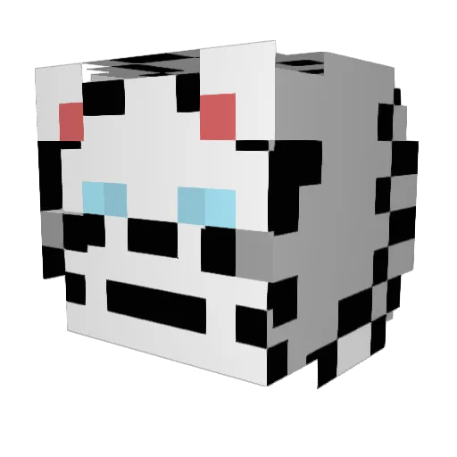 MoringK Minecraft avatar head, 3D render