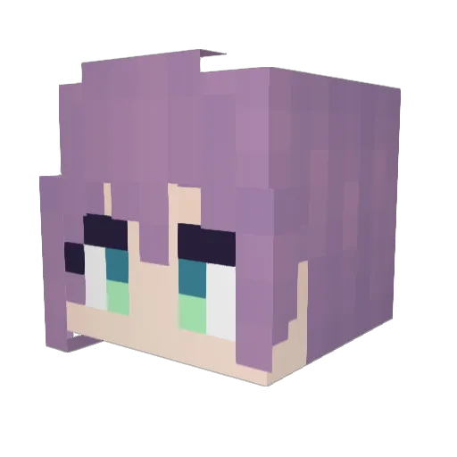 MorinoRinzeP Minecraft avatar head, 3D render