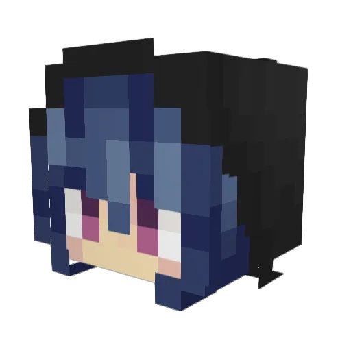 Moris776 Minecraft avatar head, 3D render