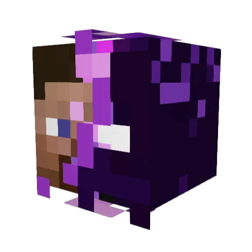 MorisEU Minecraft avatar head, 3D render