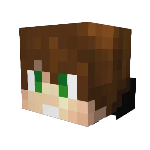 MorittnFritten Minecraft avatar head, 3D render