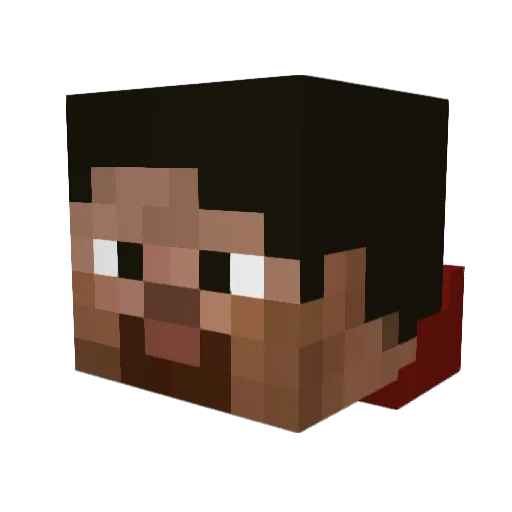 Moritz01 Minecraft avatar head, 3D render