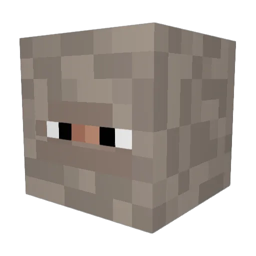 MoritzBoeing Minecraft avatar head, 3D render
