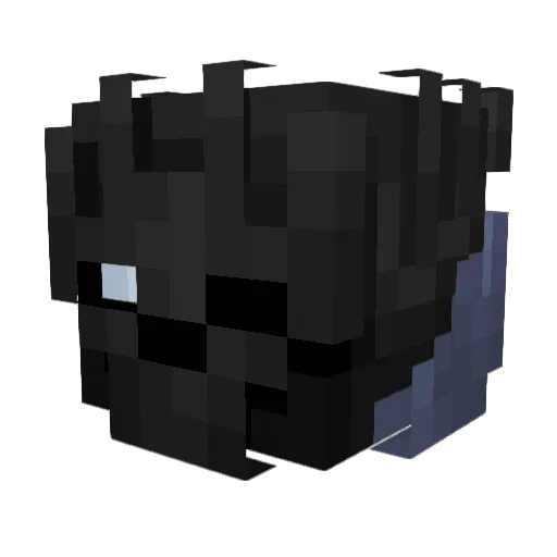 Moritzon Minecraft avatar head, 3D render