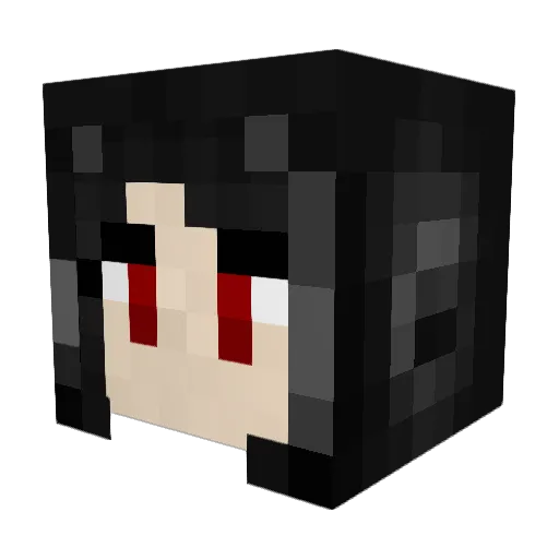 Moriwulfe Minecraft avatar head, 3D render