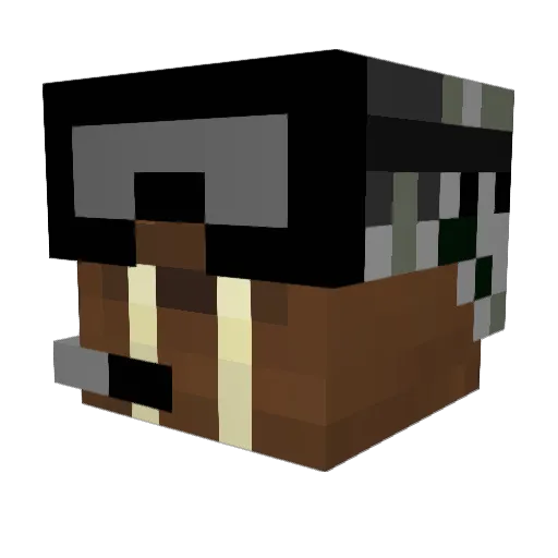 MorjMorjikMorjon Minecraft avatar head, 3D render
