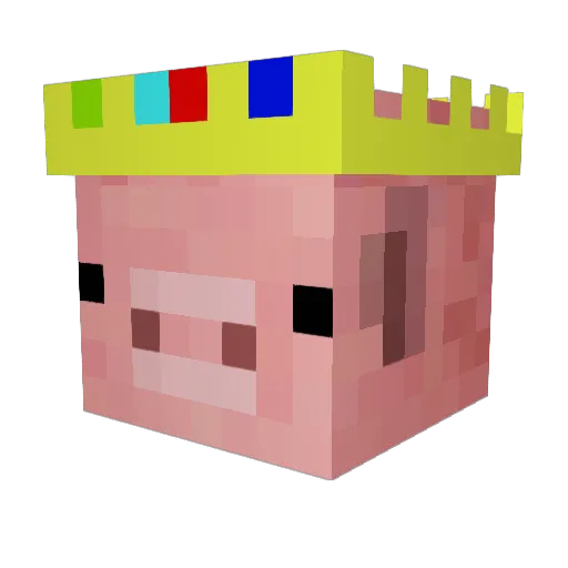 MorkWithUke Minecraft avatar head, 3D render