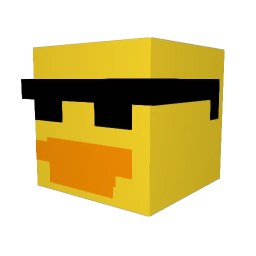 Morkan_ Minecraft avatar head, 3D render