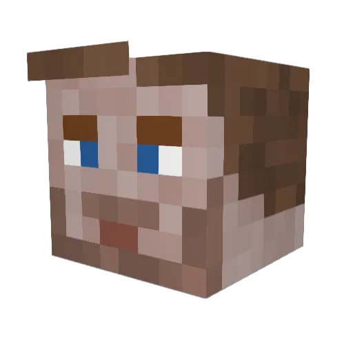 MorkoffTheGreat Minecraft avatar head, 3D render