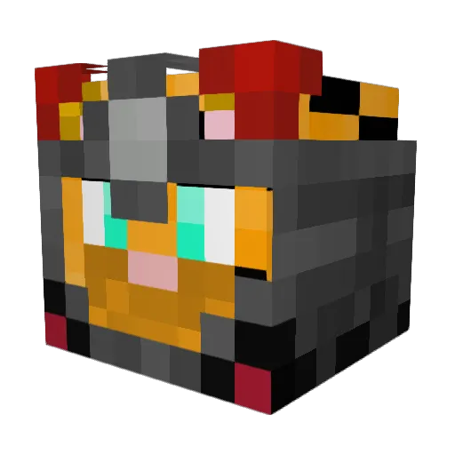 Morkwon Minecraft avatar head, 3D render