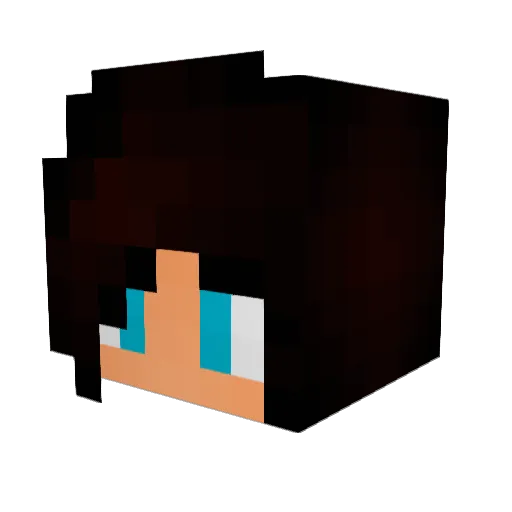 Morlaboborla Minecraft avatar head, 3D render