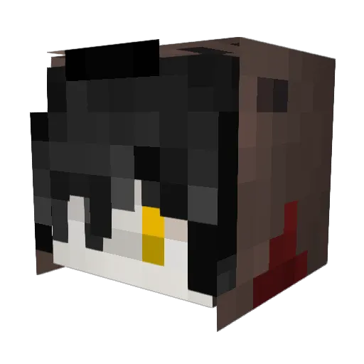 Morlaki Minecraft avatar head, 3D render