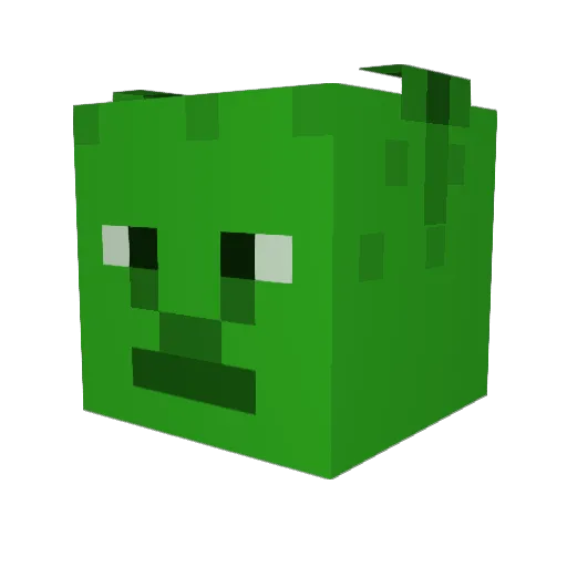 Morlo1 Minecraft avatar head, 3D render
