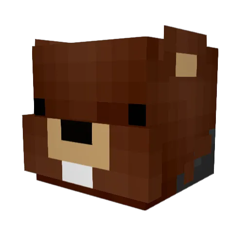 MormelHD Minecraft avatar head, 3D render