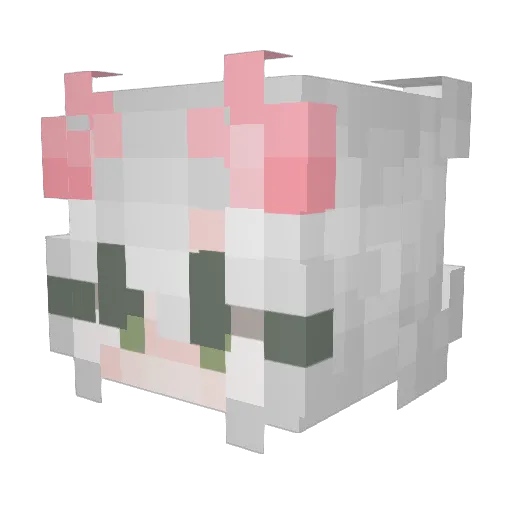 Mormo2000 Minecraft avatar head, 3D render