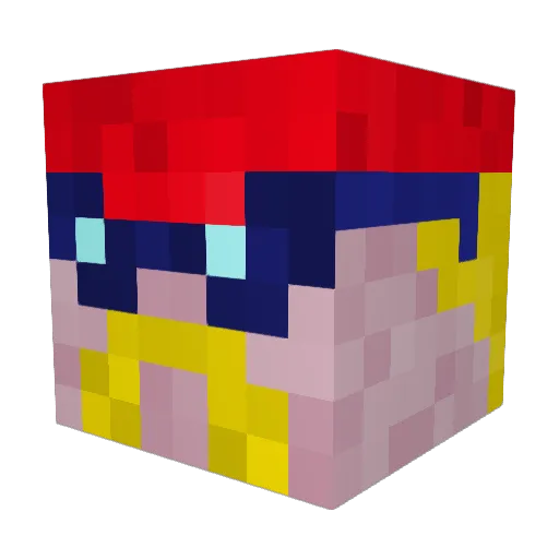 Mormon_Freegan Minecraft avatar head, 3D render
