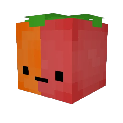 MormorCitron Minecraft avatar head, 3D render