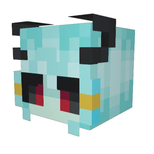 Morne12 Minecraft avatar head, 3D render