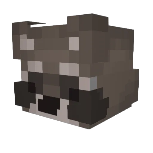 Mornecis Minecraft avatar head, 3D render