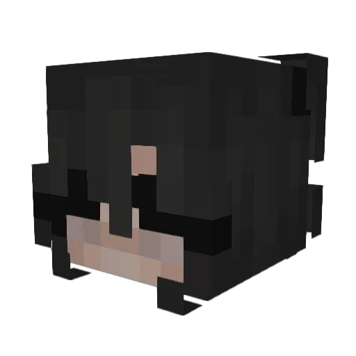 Morninng Minecraft avatar head, 3D render