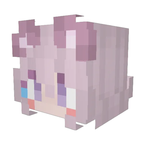 MornzoOuO Minecraft avatar head, 3D render