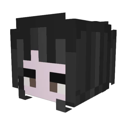 Morocohi Minecraft avatar head, 3D render