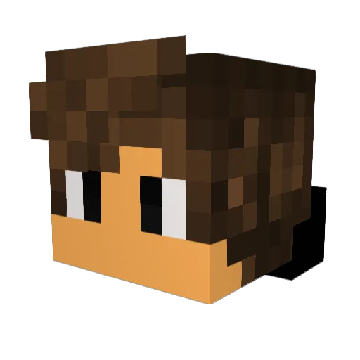 MoroniMR Minecraft avatar head, 3D render