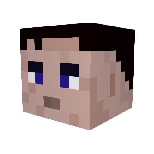 MoronicColossus Minecraft avatar head, 3D render