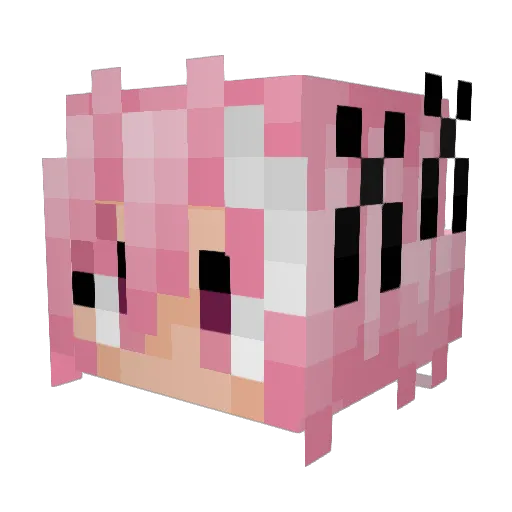 MoroseLeopard7 Minecraft avatar head, 3D render
