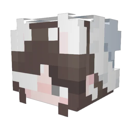 Morozhenoe Minecraft avatar head, 3D render