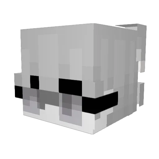 Morozov Minecraft avatar head, 3D render
