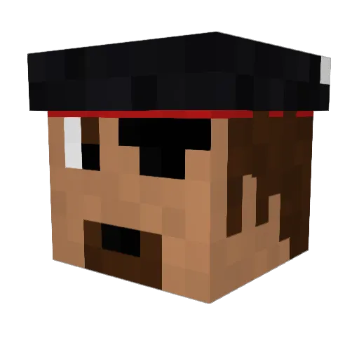 MorpheusMJ Minecraft avatar head, 3D render