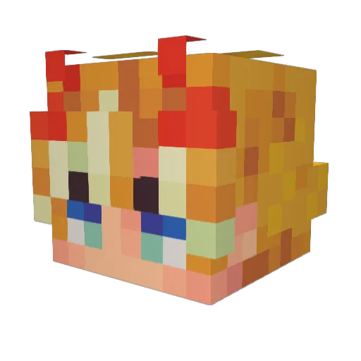 MorpheusXD Minecraft avatar head, 3D render