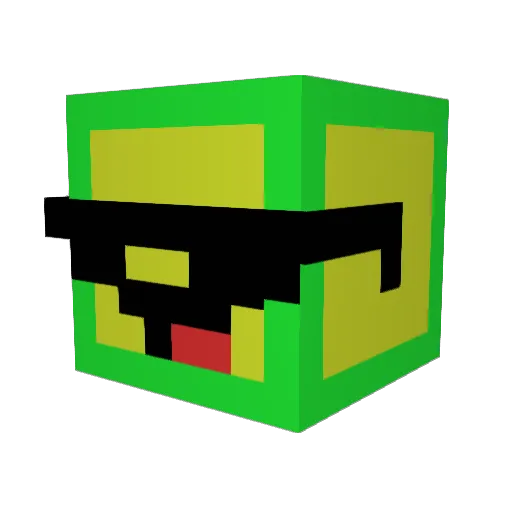 Morphi_Morris Minecraft avatar head, 3D render