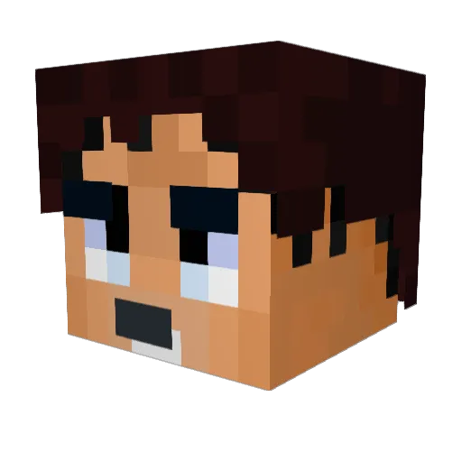 MorphinTime Minecraft avatar head, 3D render