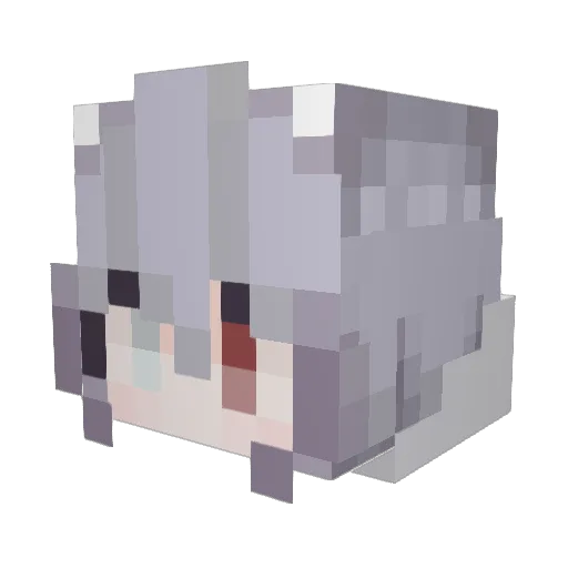 MorphineSleepin Minecraft avatar head, 3D render