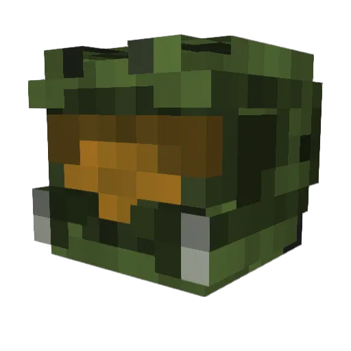 Morpho Minecraft avatar head, 3D render