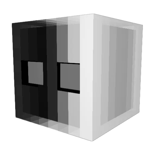 Morpter Minecraft avatar head, 3D render