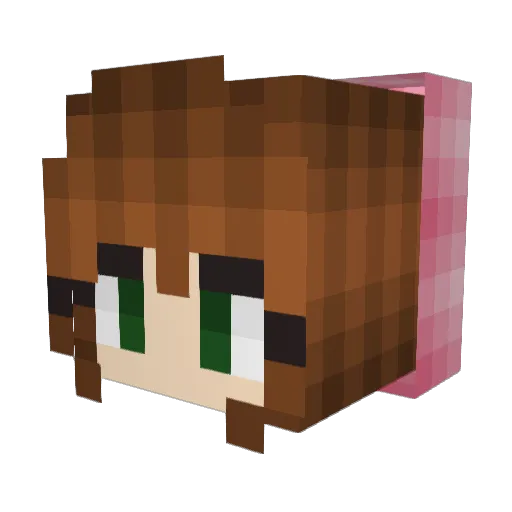 Morraov Minecraft avatar head, 3D render