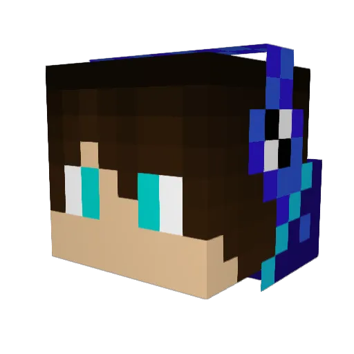 MorrisPXG456 Minecraft avatar head, 3D render