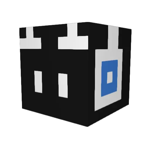 MorrisTsai Minecraft avatar head, 3D render
