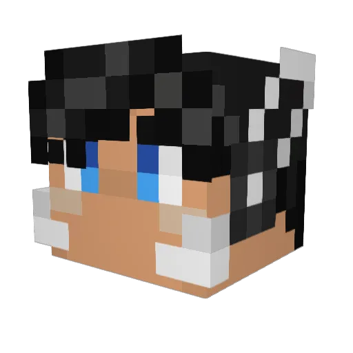 Morris_Cunning Minecraft avatar head, 3D render