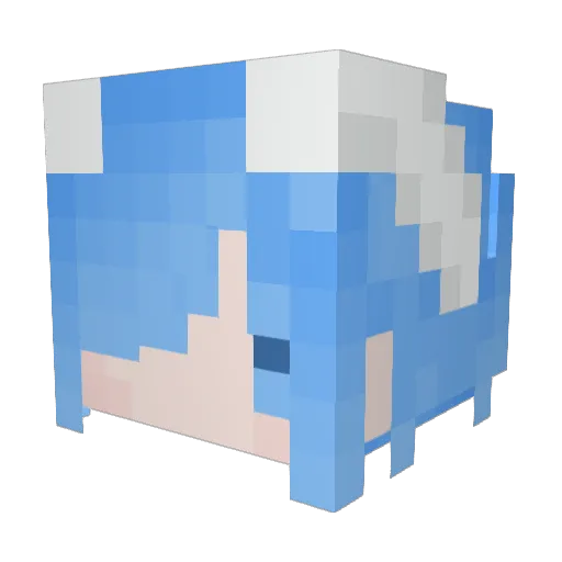 Morritse Minecraft avatar head, 3D render