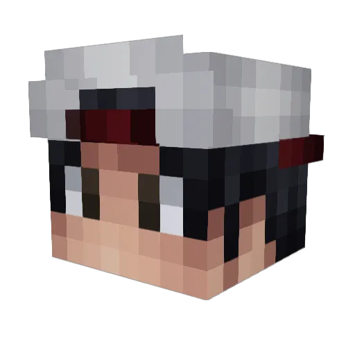 Morro369 Minecraft avatar head, 3D render