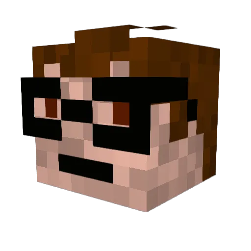 Morsbane Minecraft avatar head, 3D render