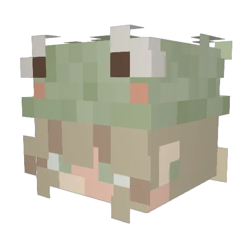 Morsiik Minecraft avatar head, 3D render