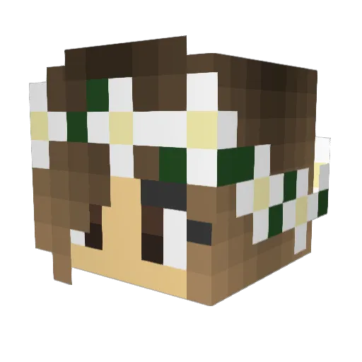 Morspiger Minecraft avatar head, 3D render