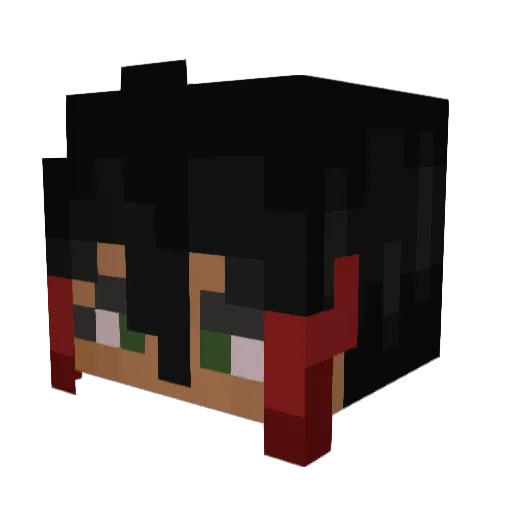 MortMish Minecraft avatar head, 3D render