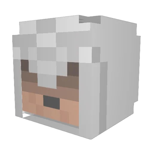 MortZmer Minecraft avatar head, 3D render
